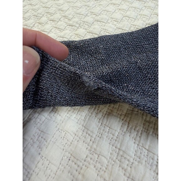 Krizia Maglia Italy Sweater Mohair Metal Blend Sparkle | Gray | Size IT 44 - M - Picture 6 of 16